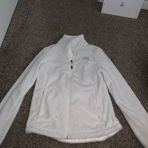 White North Face Zip up